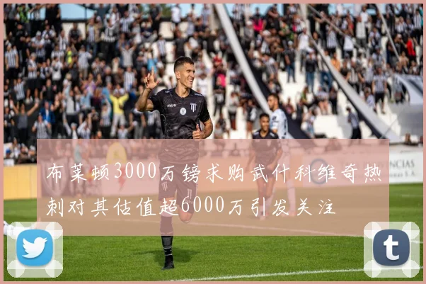 布莱顿3000万镑求购武什科维奇热刺对其估值超6000万引发关注
